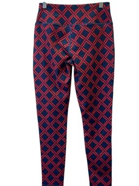 Vineyard Vines Navy and Red Geometric Leggings